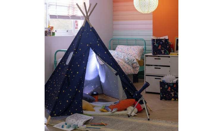 Buy Habitat Kids Space Teepee Tent Navy Blue Play tents and tunnels Argos