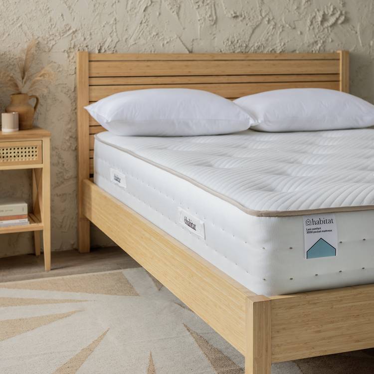 Habitat Lani Natural 3000 Pkt Comfort Mattress - Superking 0