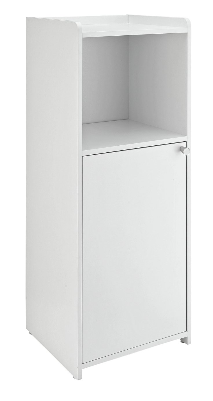 Argos Home Prime 1 Door Cabinet - White