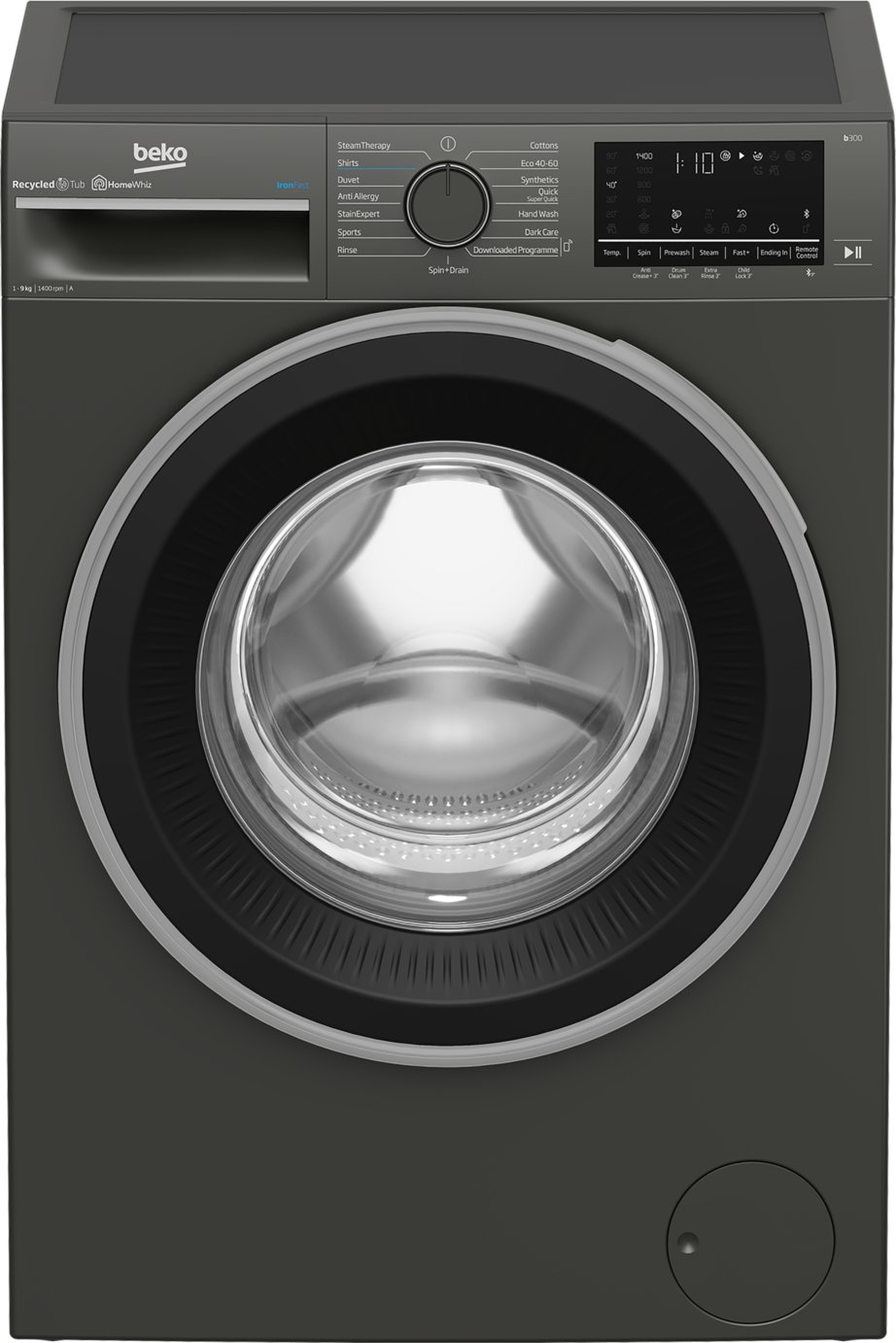 Beko B3W5941IG 9KG 1400 Spin Washing Machine - Graphite