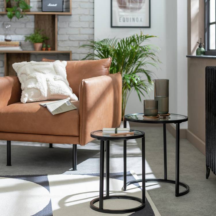 Argos Home Boutique Nest of 2 Tables - Black 0