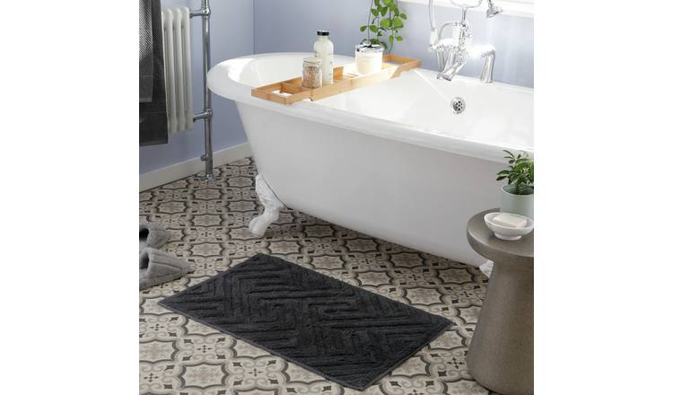 Buy Argos Home Tufted Bath & Pedestal Mat Set - Powder Blue