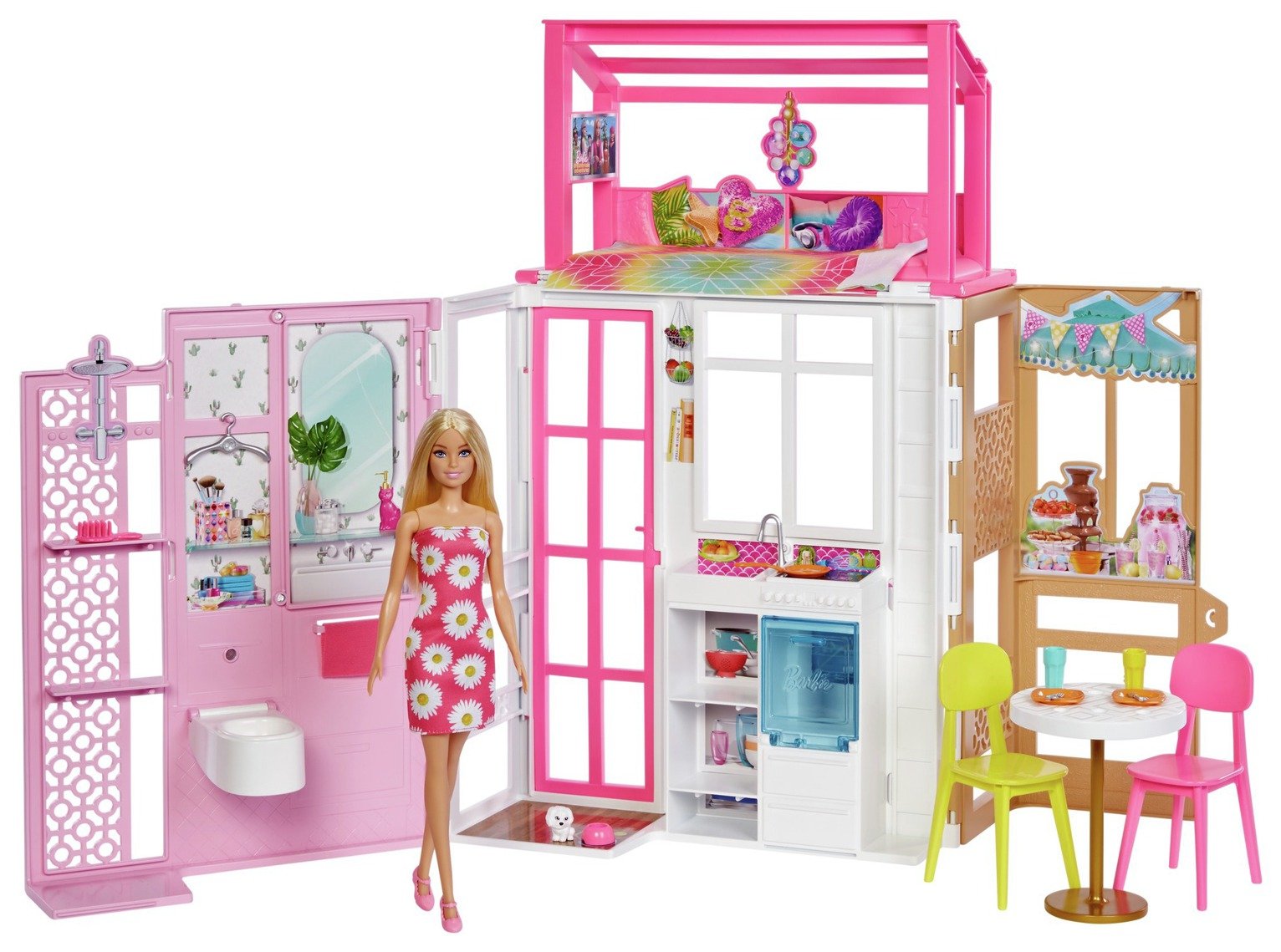Barbie Dolls House and Doll Playset