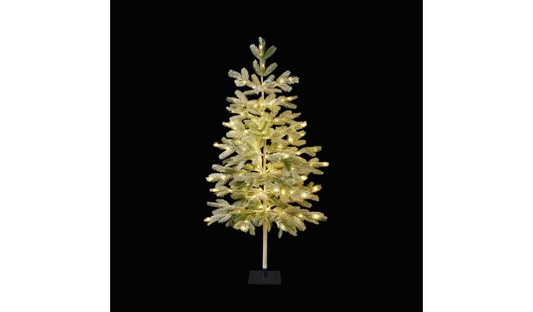 Premier Decorations 4ft Pre lit Pine Needle Christmas Tree