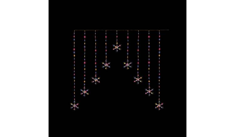 Premier Decorations Colour Snowflake Christmas Window Lights