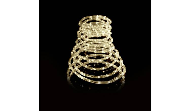 Premier Decorations Warm White LED Christmas Rope Light