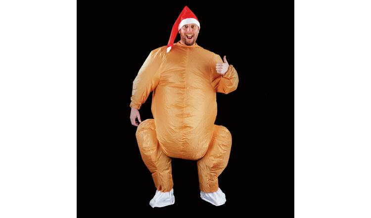 Premier Decorations Christmas Turkey Adult Inflatable Suit