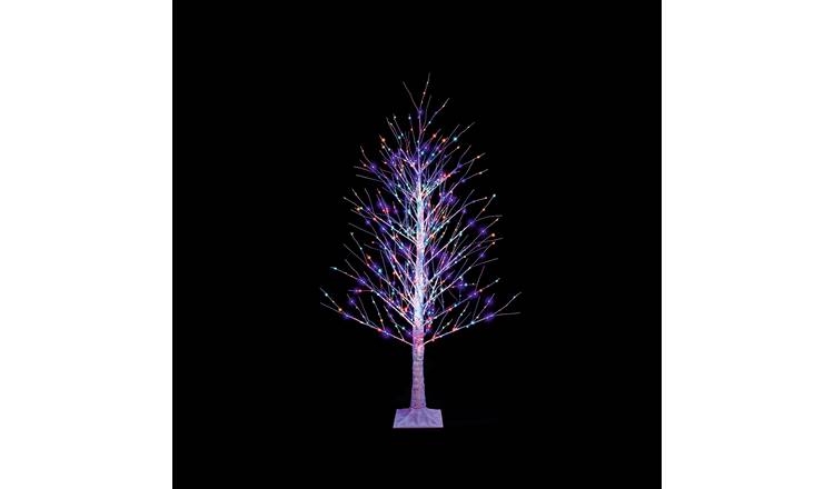 Premier Decorations 6ft Rainbow Birch LED Christmas Tree