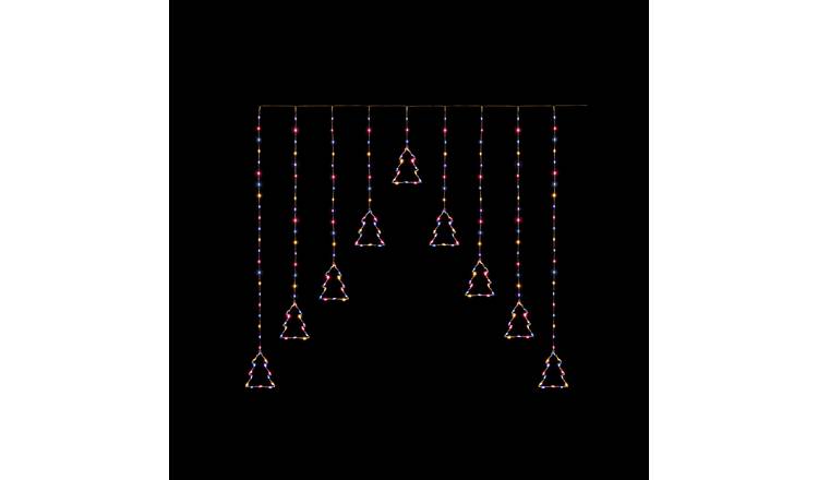 Premier Decorations Rainbow LED Tree Christmas Window Lights