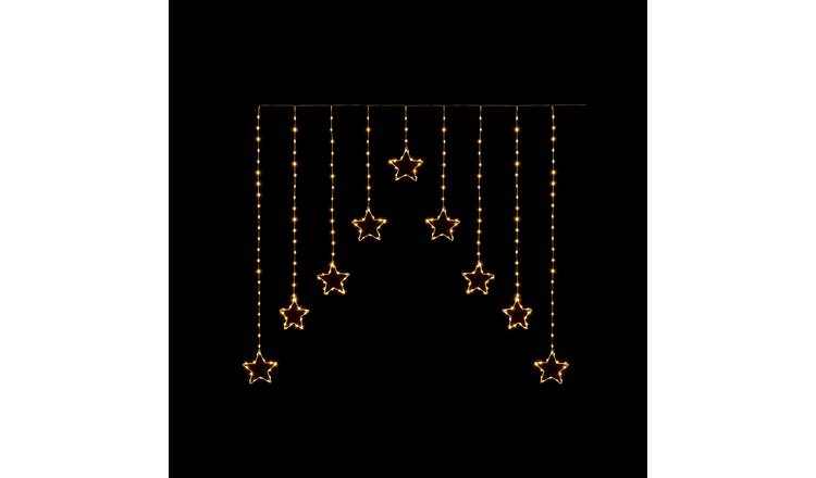 Premier Decorations Warm White Star Christmas Window Lights