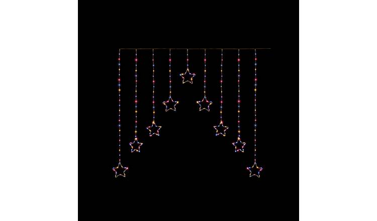 Premier Decorations Rainbow Star Christmas Window Lights