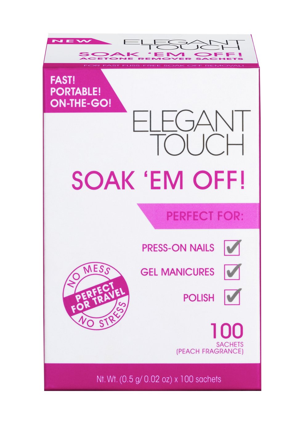 Elegant Touch Soak Em Off Nail Polish Remover