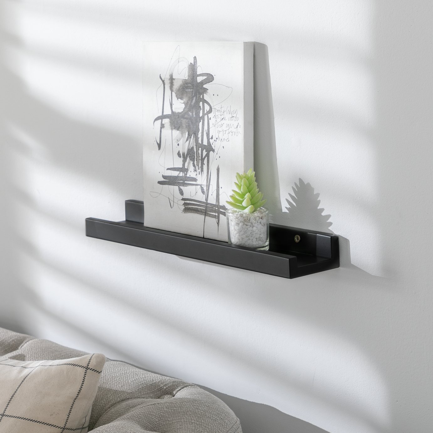 Habitat Jak 40cm Picture Rail - Black