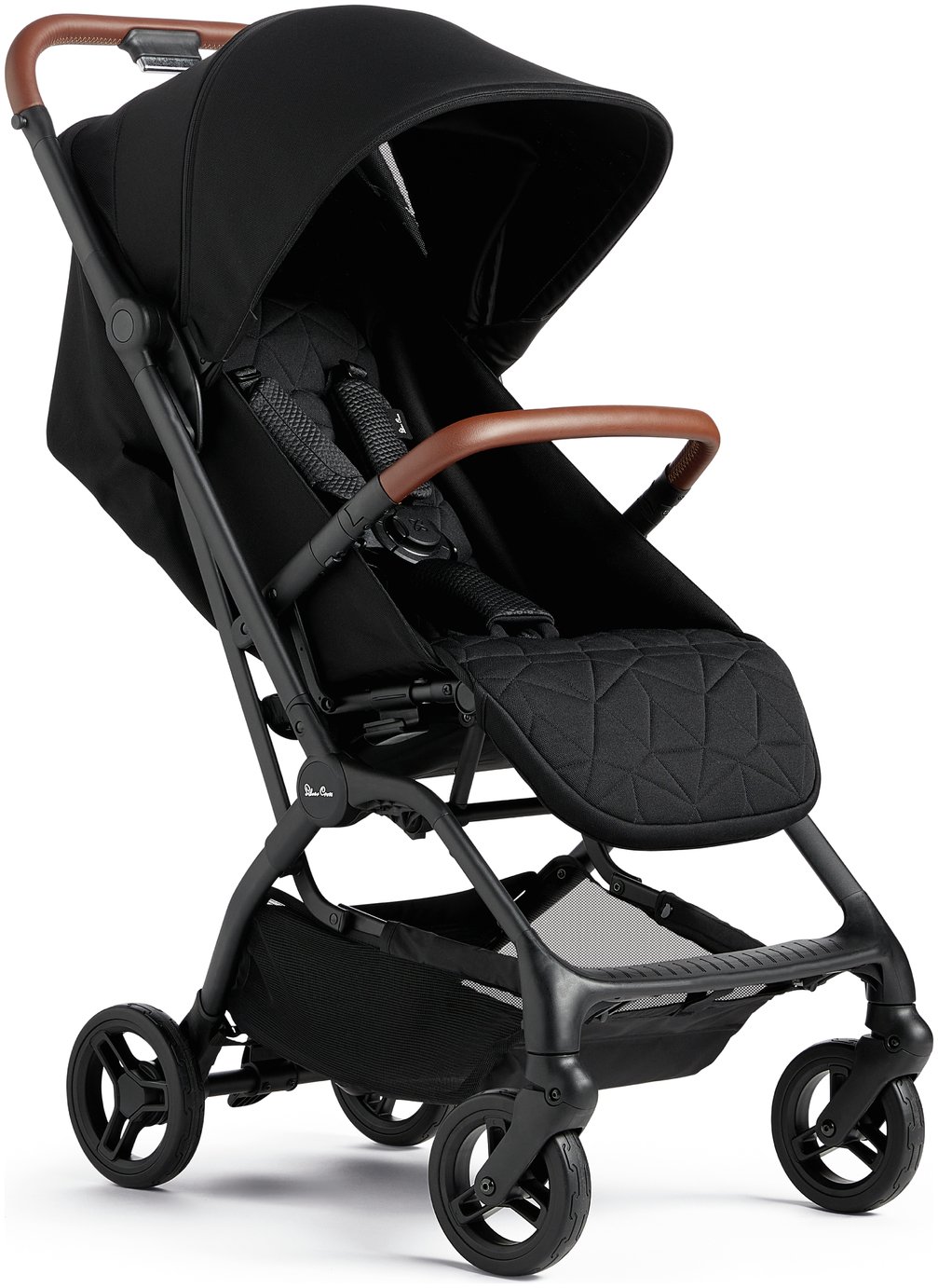 Silver Cross Auto Pushchair - Black/Tan