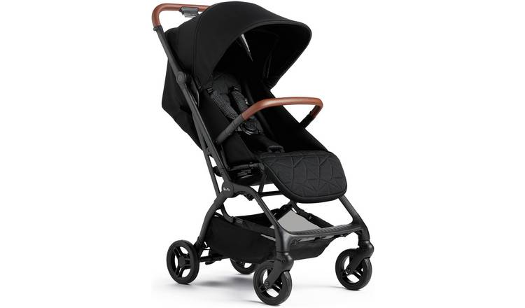 Black and cheap tan pram