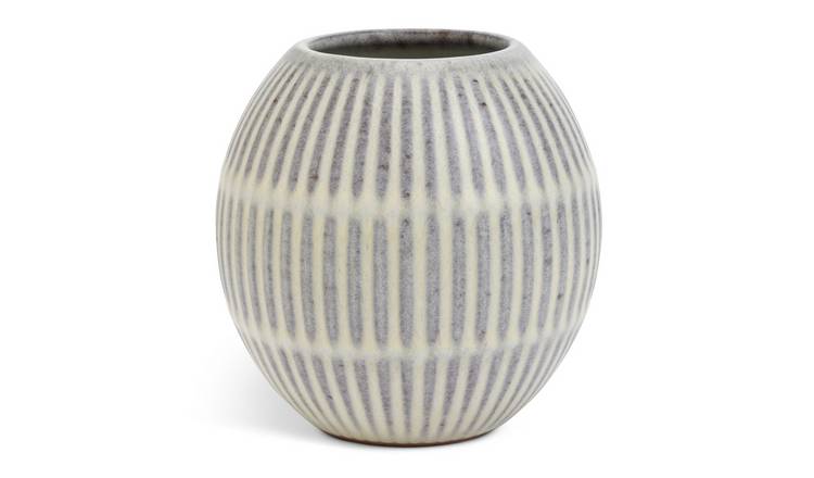 Habitat Carved Ceramic Bud Vase 