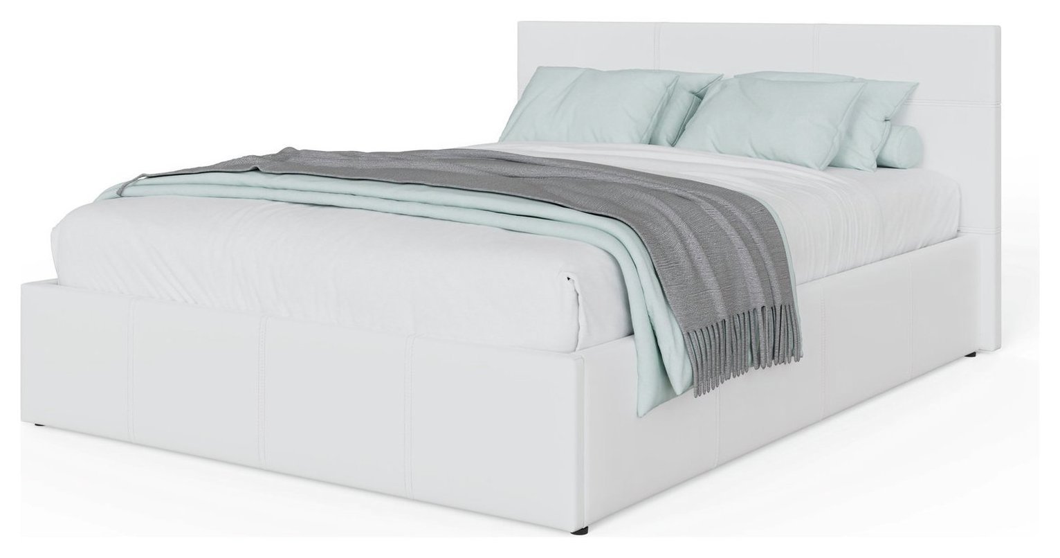 GFW End Lift Small Double Ottoman Bed Frame - White