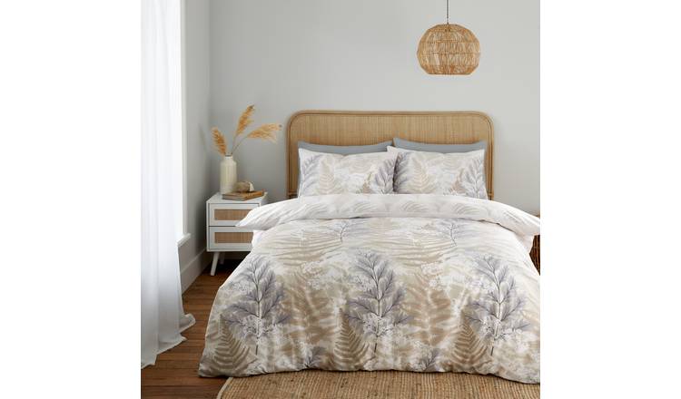 Buy Catherine Lansfield Floral Foliage Bedding Set - Double | Duvet ...