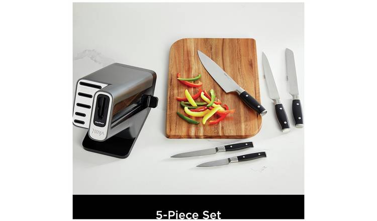 Buy Ninja Stay Sharp 5 Piece Knife With Knife Block - Black, Knives and  knife blocks