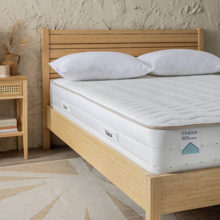 Habitat Aleta Natural 2000 Pocket Bliss Mattress - Superking 0