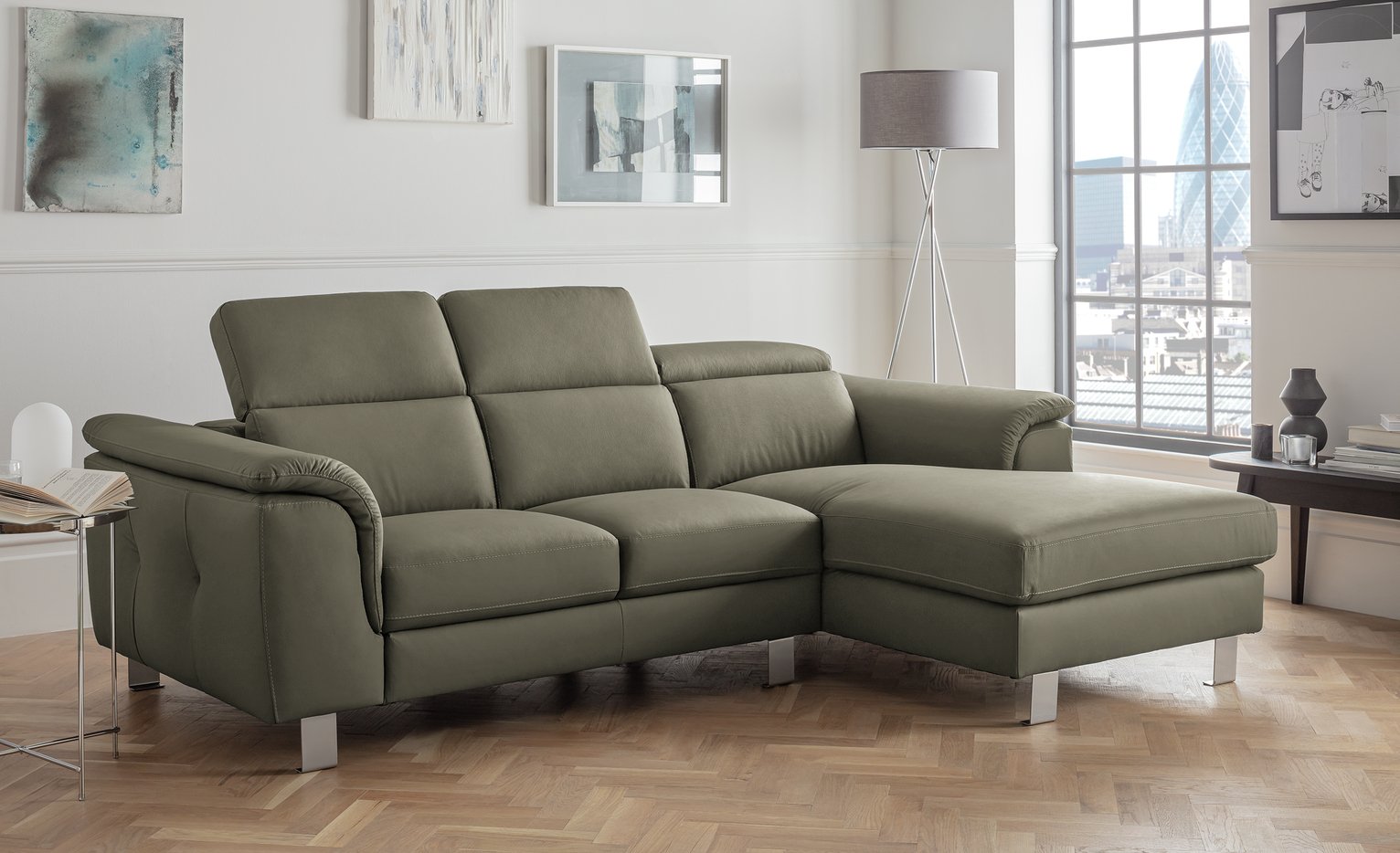 Argos Home Boutique Right Corner Faux Leather Sofa Review