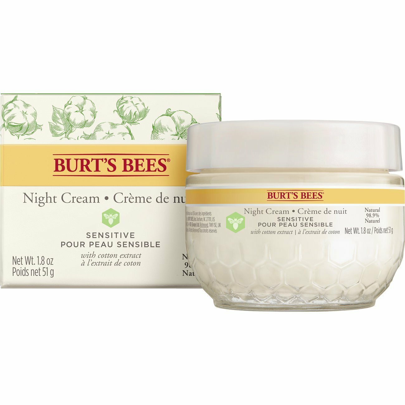 Burt's Bees Sensitive Night Cream - 50ml