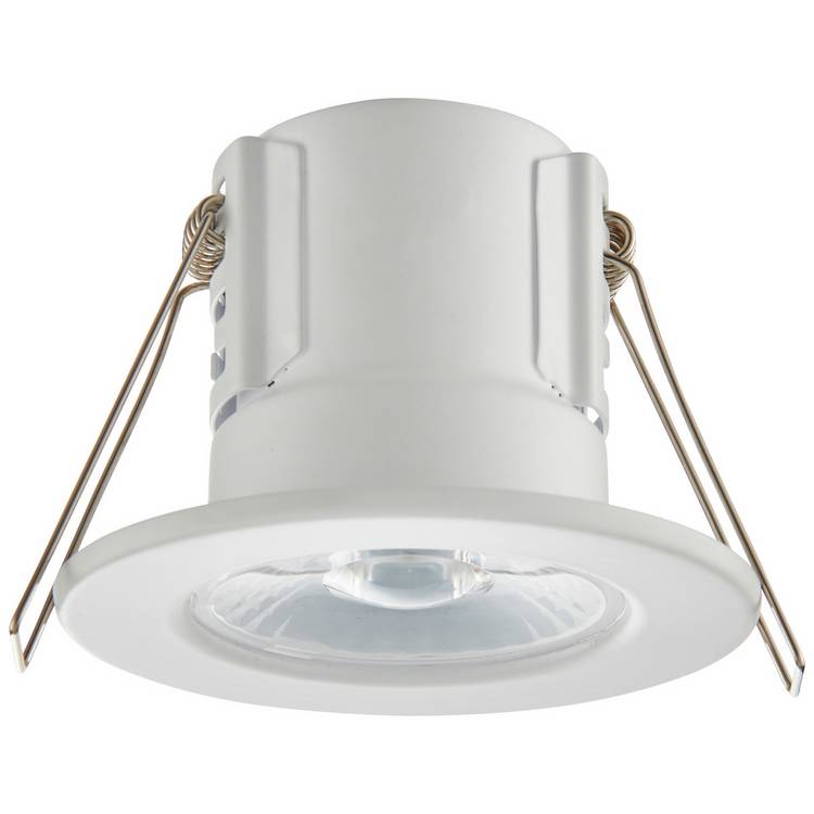 Camber Lighting Guard Steel LED Bathroom Downlighter - White 0