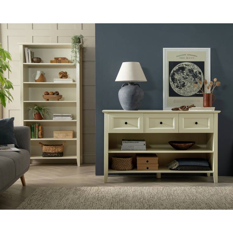 Habitat Kingham Tall Solid Wood Bookcase - Ivory 0