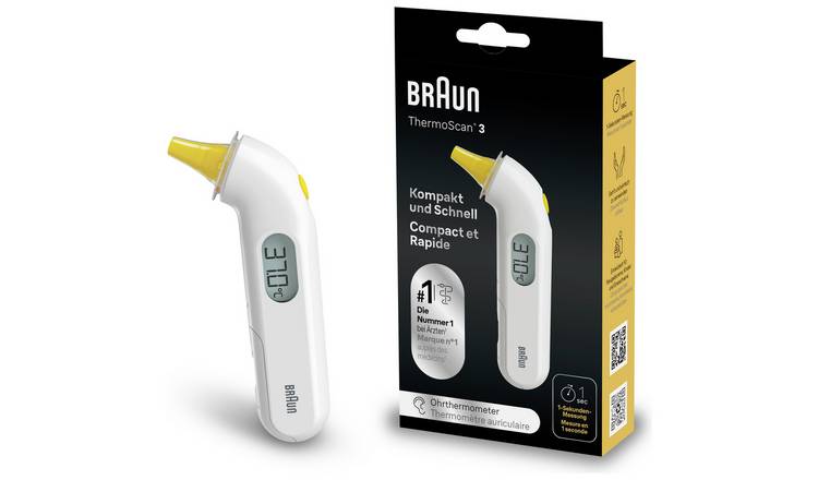 Braun ThermoScan 3 Compact Ear Thermometer IRT 3030