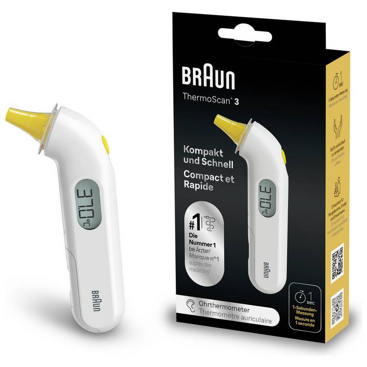 Braun IRT3030 ThermoScan 3 Ear Thermometer 0