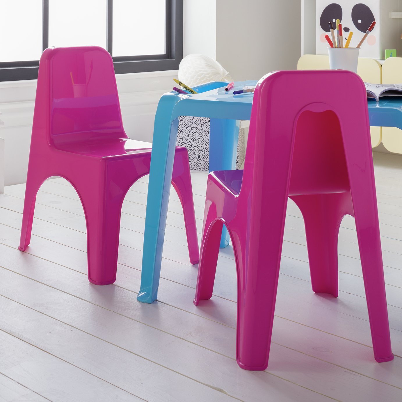 argos childrens plastic table and chairs
