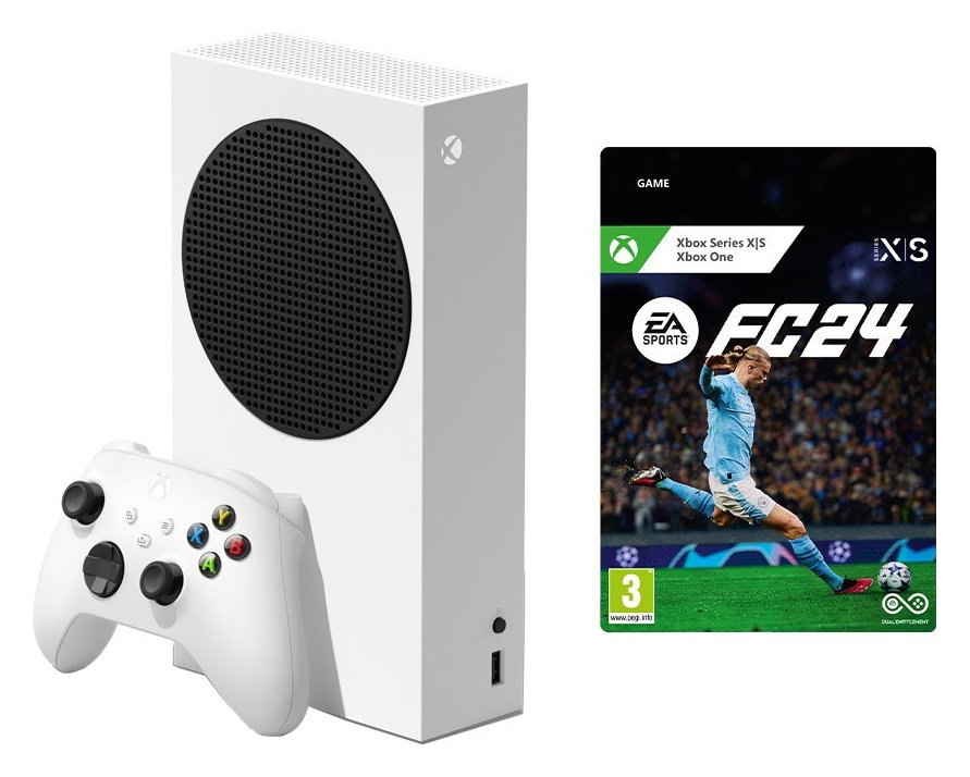 Xbox Series S Console & EA SPORTS FC 24 Game Bundle (3295661) Argos