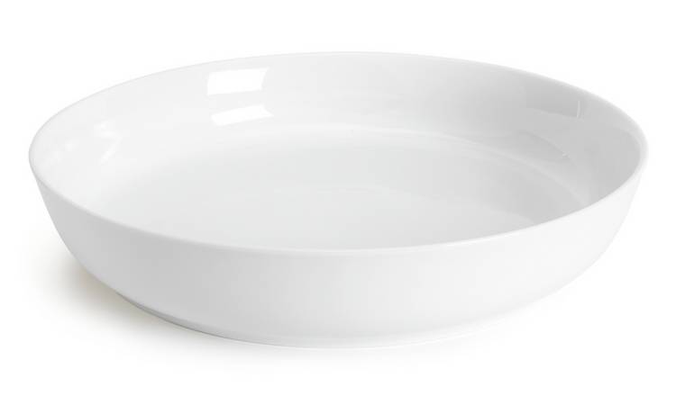 Habitat Riko Large Porcelain Serving Bowl - White