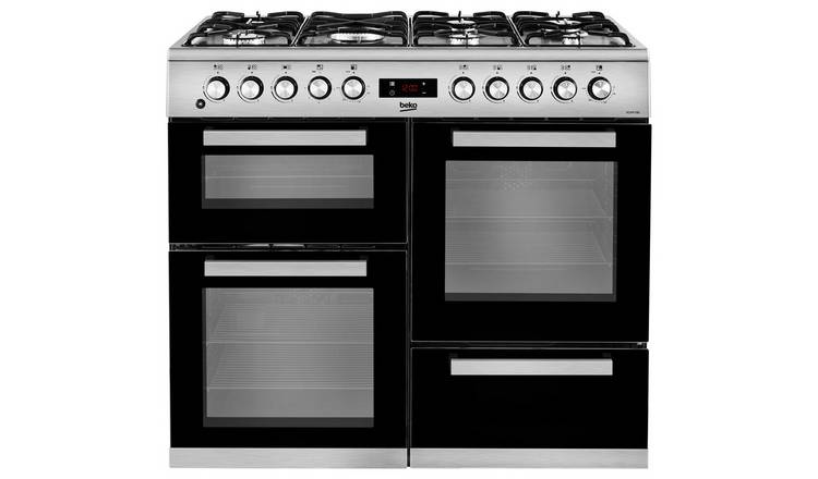 Beko KDVF100X 100cm Dual Fuel Range Cooker - Stainless Steel