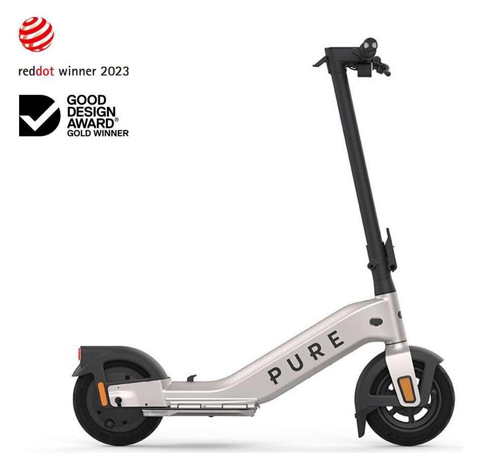 Pure Electric Advance  Electric Scooter for Adults -  Silver