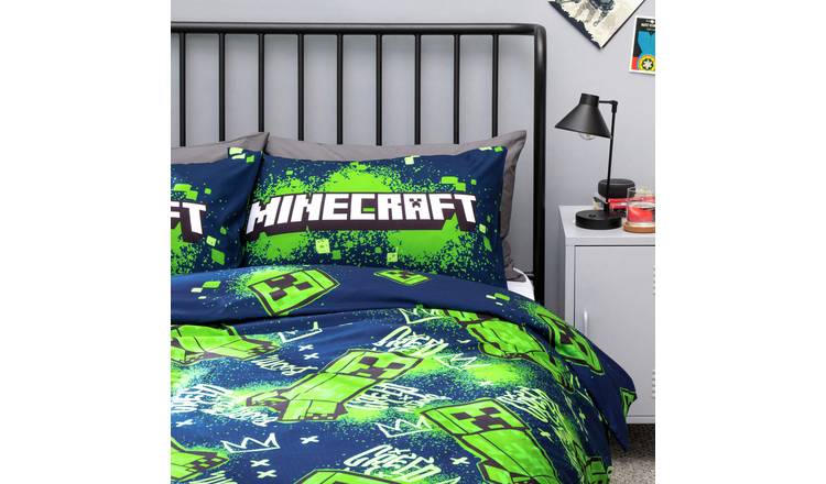 Buy Minecraft Green Kids Bedding Set Double Kids bedding Argos