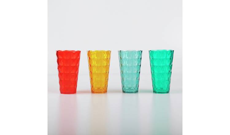 Home Diamond Hi Ball Glass - Pack of 4
