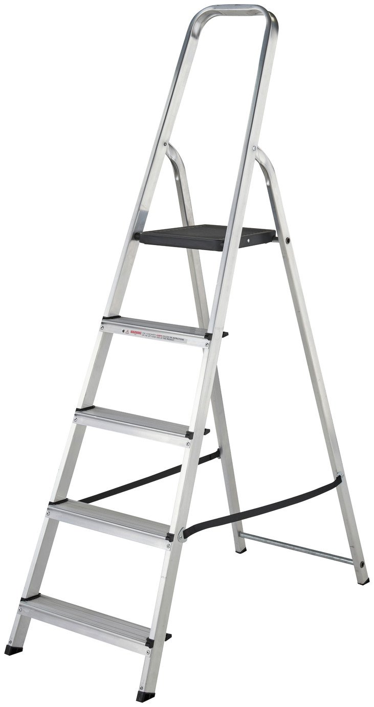 Werner 5 Tread High Handrail Step Ladder