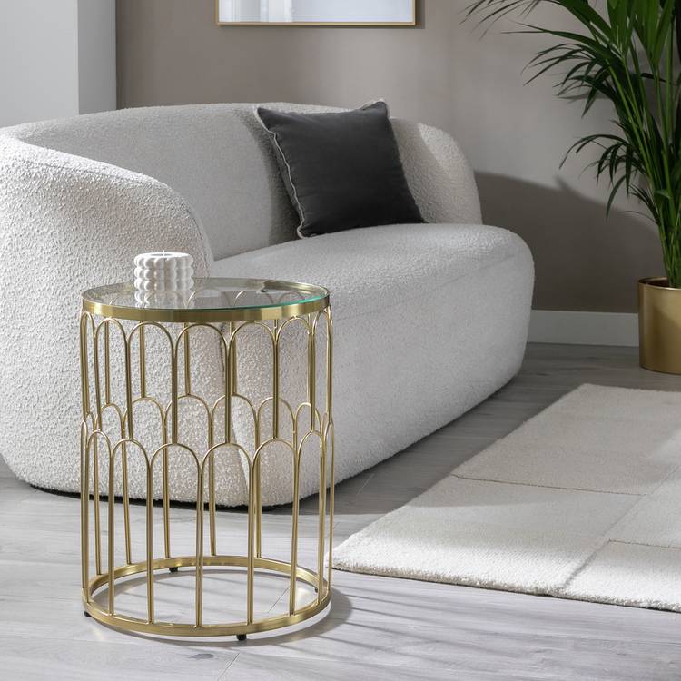 Habitat Elba Side Table - Gold 0