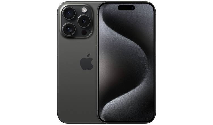 SIM Free iPhone 15 Pro 5G 512GB Mobile Phone - Black