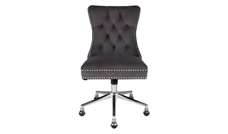 Buy Argos Home Princess Velvet Handleback Office Chair - Grey | Office
