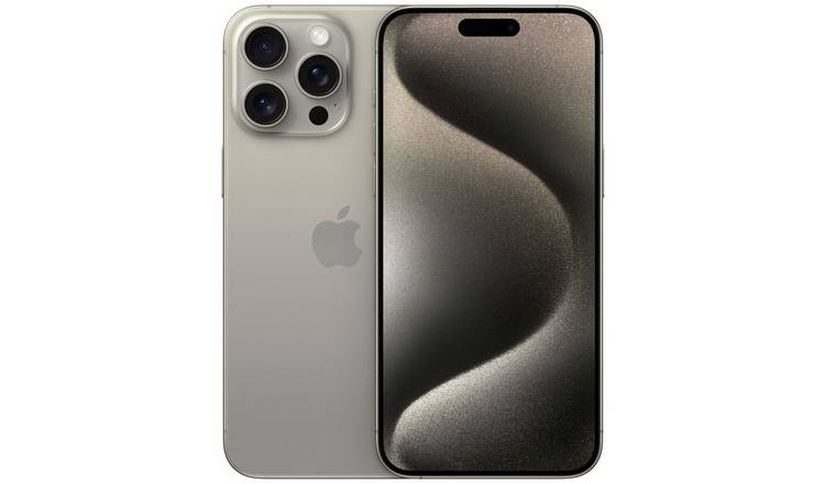 SIM Free iPhone 15 Pro Max 5G 256GB Mobile Phone - Natural