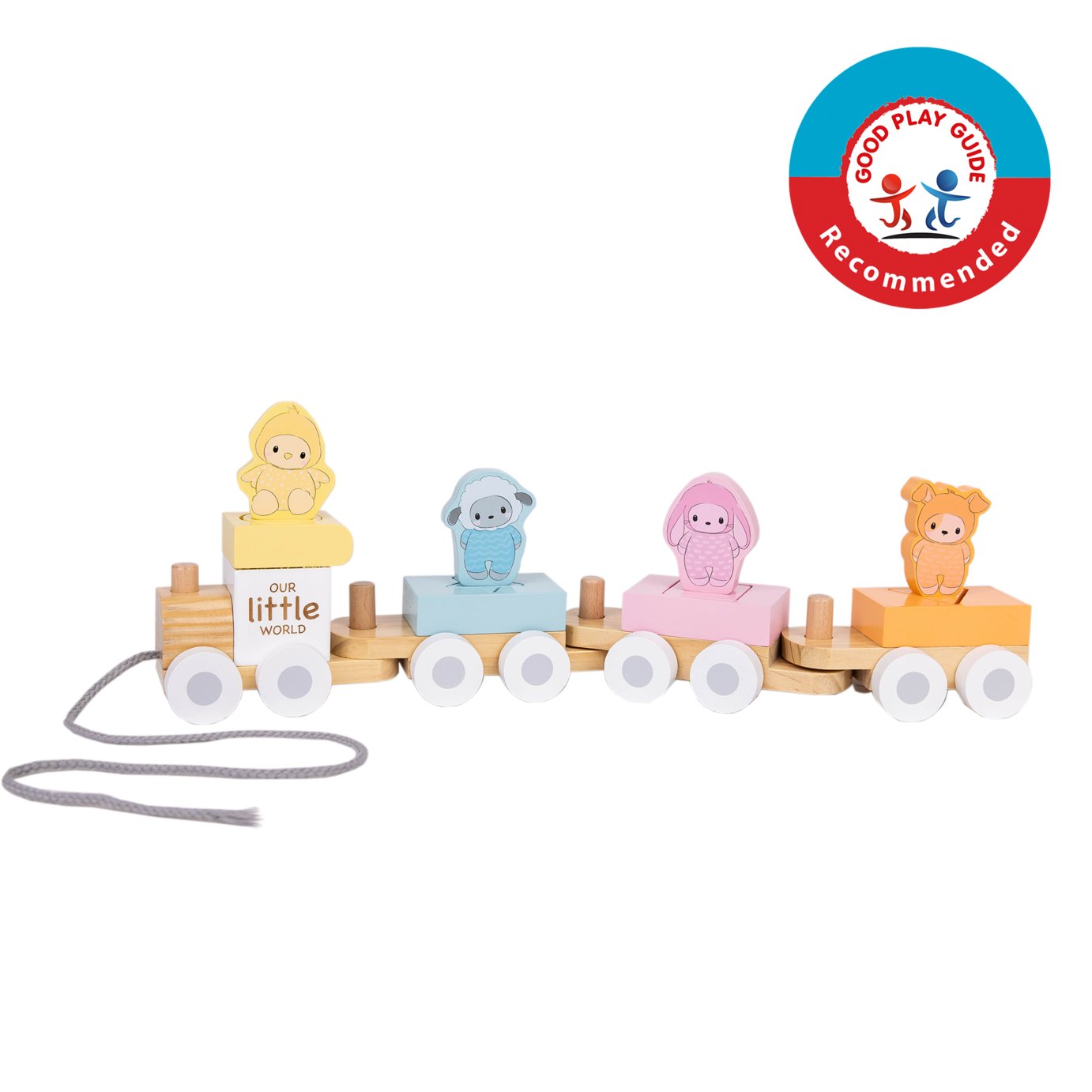 Our Little World Wooden Sensory Shape sorter Train