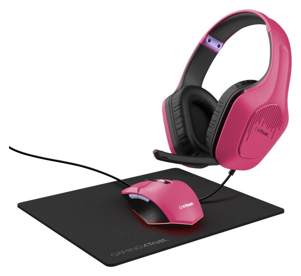 Trust Tridox 3-in-1 Headset, Mouse & Mat Gaming Bundle