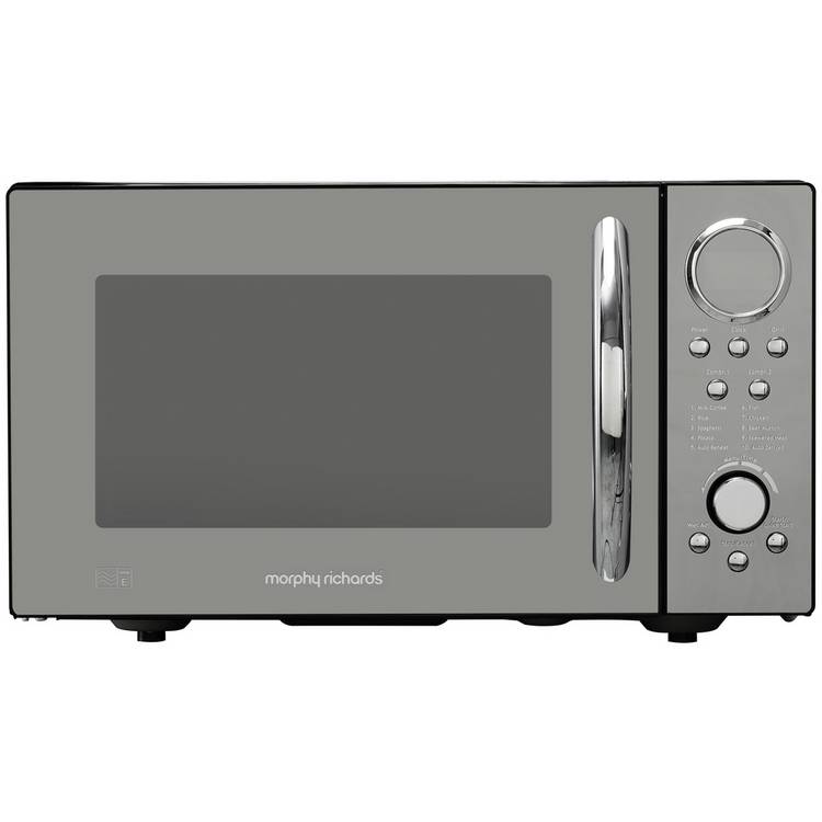Morphy Richards 900W Standard Microwave with Grill - Black 0