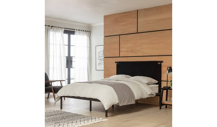 Full size bed frame deals with headboard black