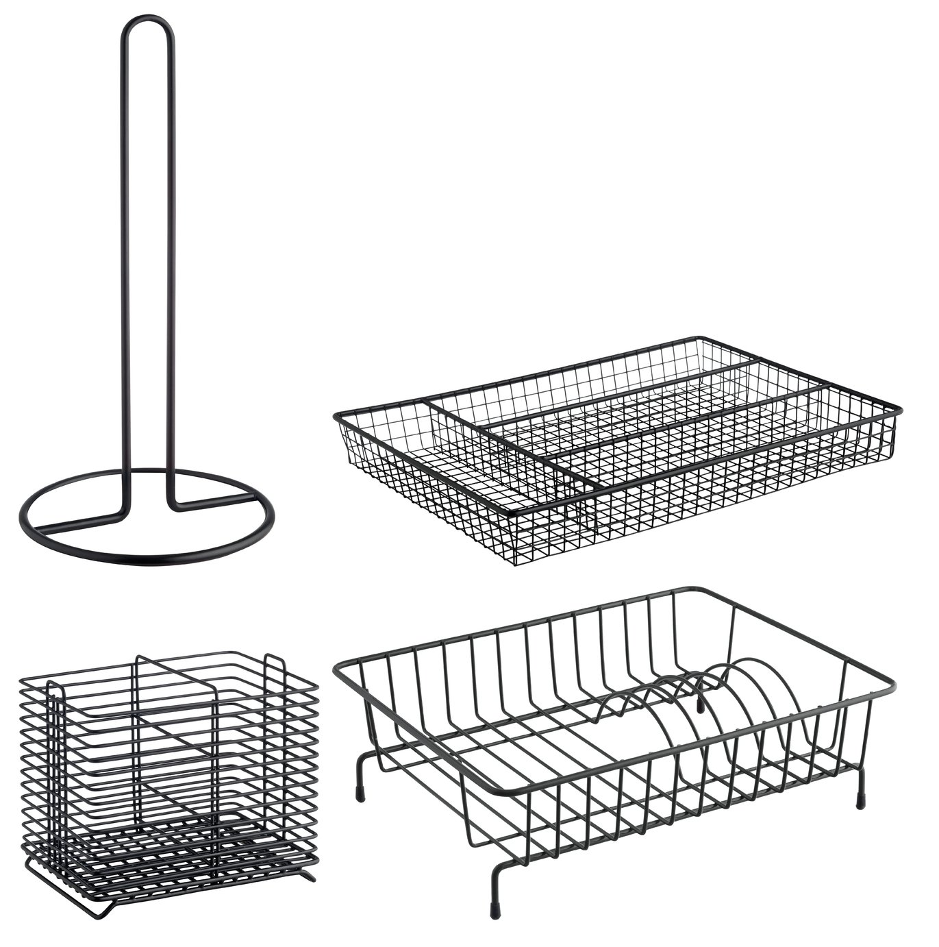 Habitat Nevin Metal Kitchen Equipment - Set of 4