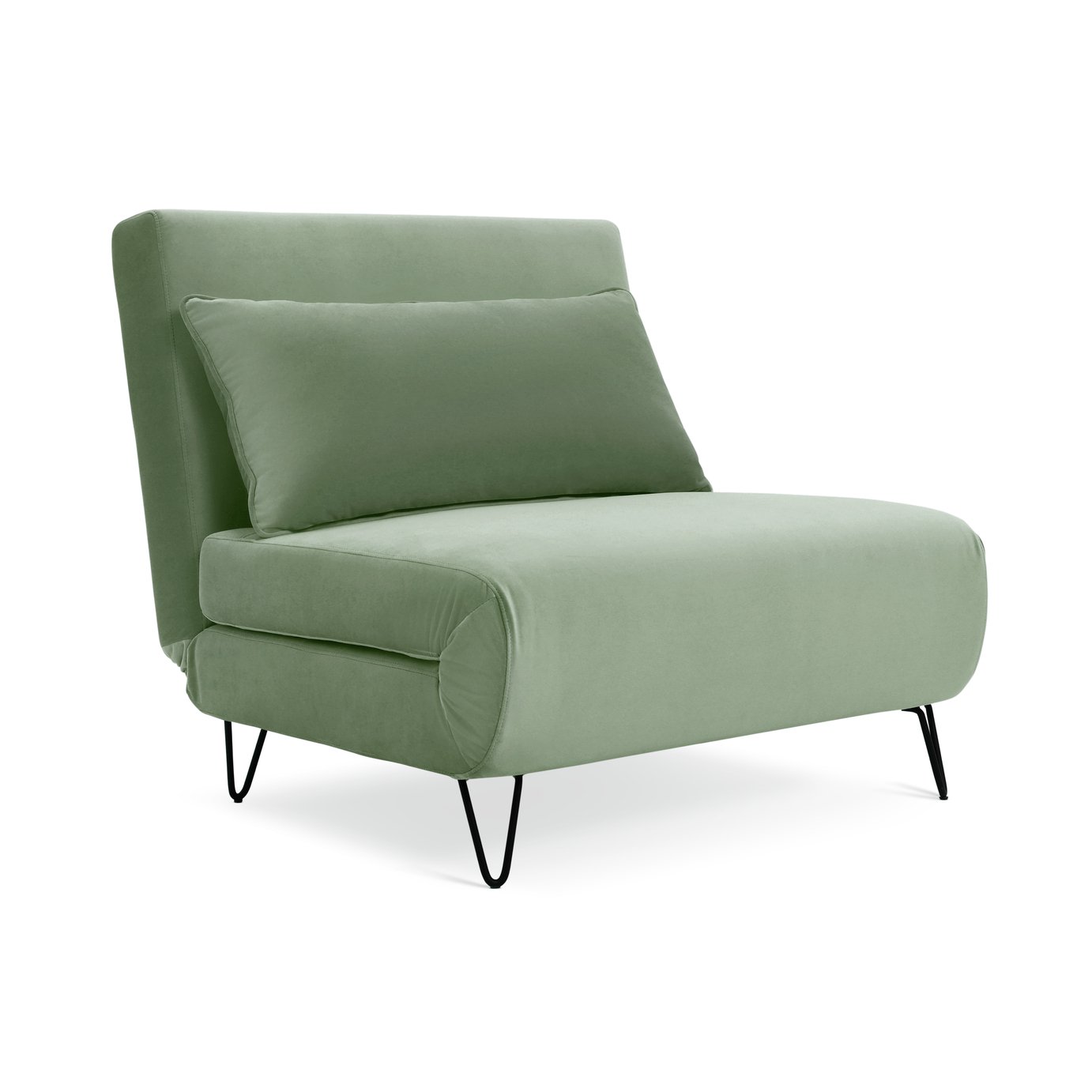 Habitat Roni Small Double Fabric Chairbed - Laurel Green