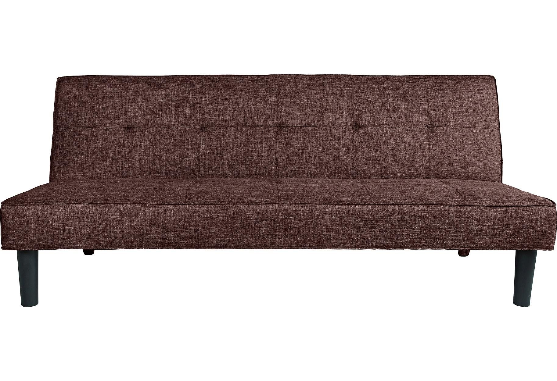 Habitat Patsy 3 Seater Fabric Clic Clac Sofa Bed - Brown