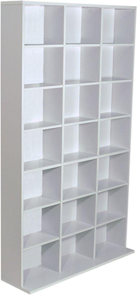 Pigeon Hole Media Storage Display - White